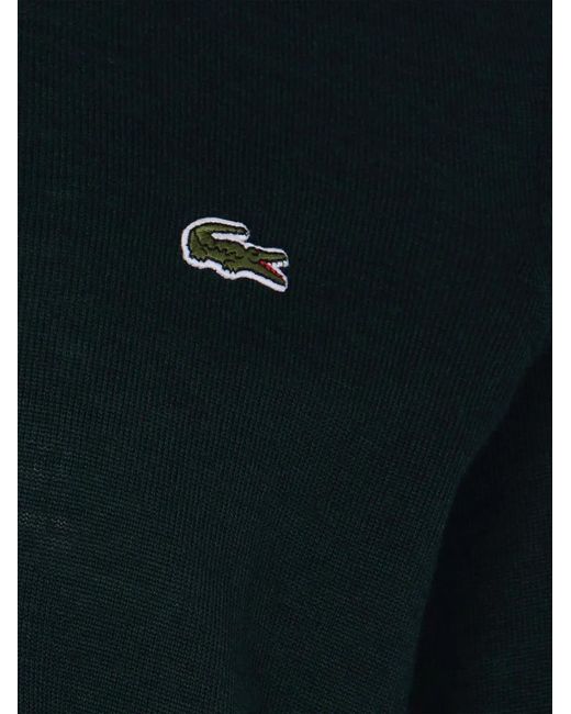 Lacoste Green Logo-Patch Sweater for men