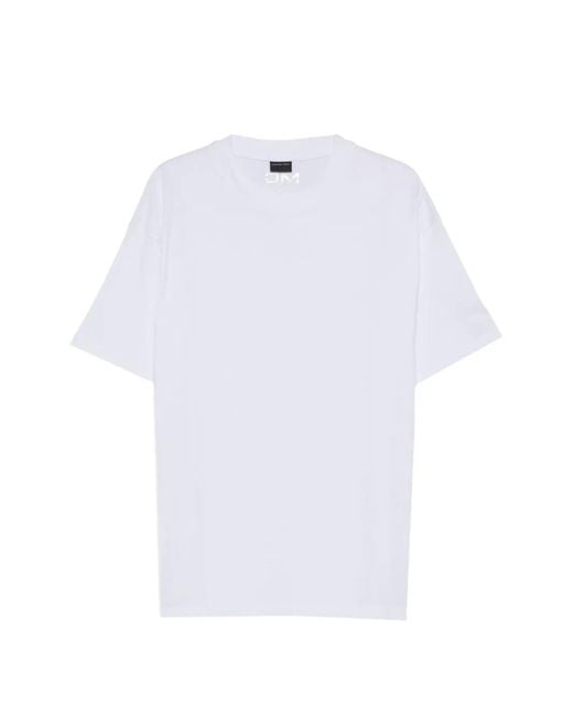 Michael Coal White Logo-Embossed T-Shirt for men