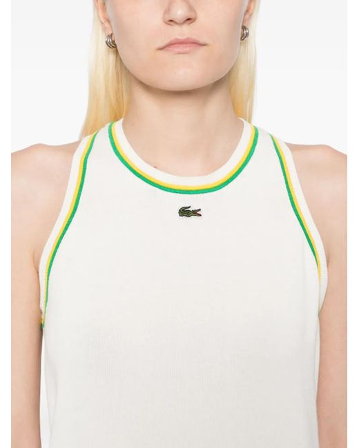 Lacoste Black Jersey Tank Top