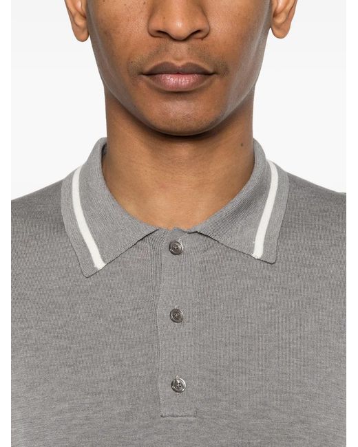 Grayed Gray Short-Sleeve Polo Shirt for men