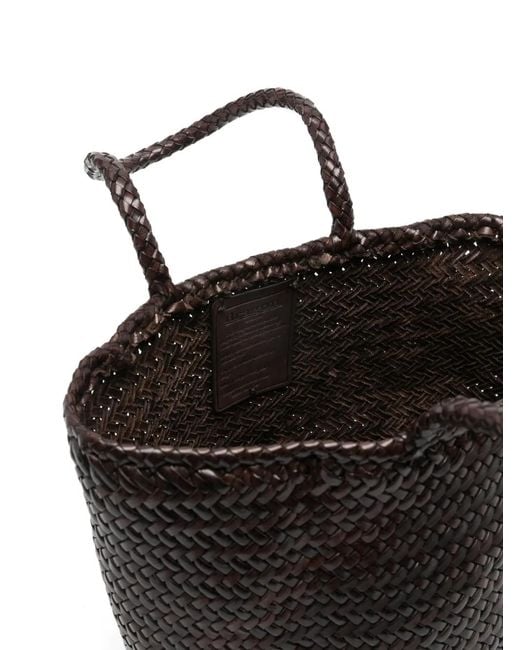 Dragon Diffusion Black Small Grace Basket Leather Tote Bag