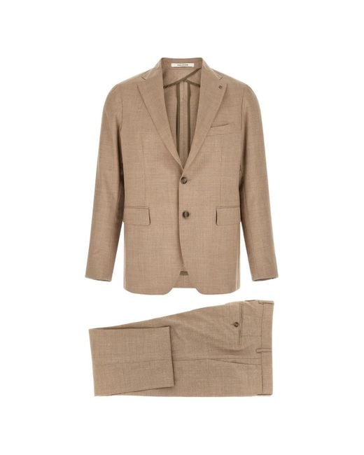 Tagliatore Natural Single-Breasted Suit for men