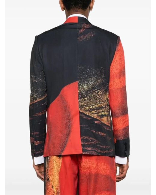 Kidsuper Red Spiralingman Blazer for men