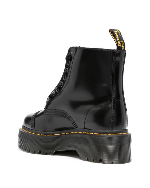 Dr. Martens Black Sinclair Zip-Up Leather Boots