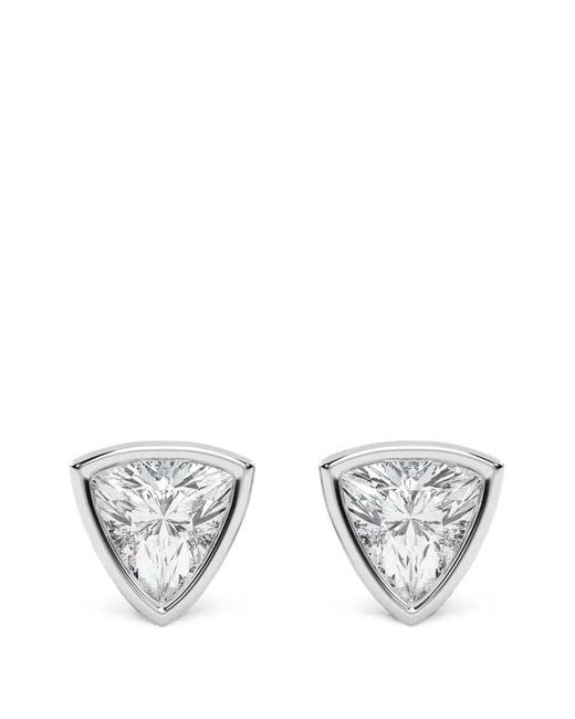 Orecchini A Bottone di Diamond Essentials in Metallic