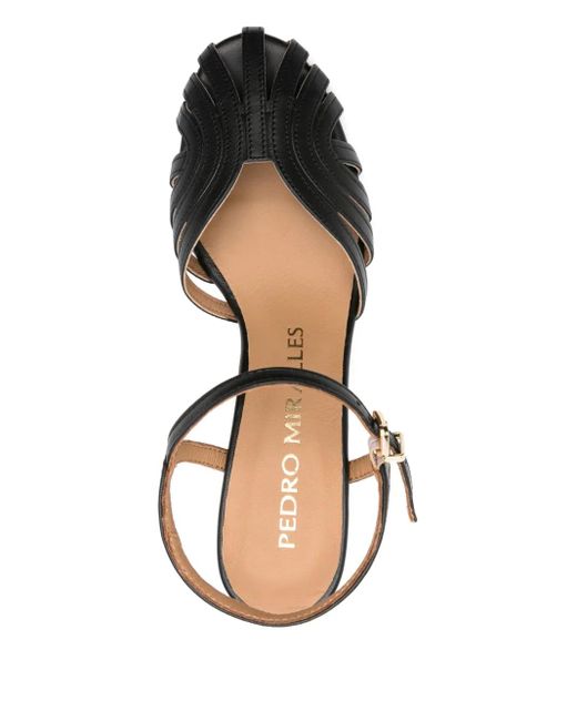 Pedro Miralles Leren Sandalen in het Black