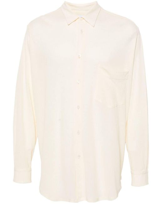 Magliano White Intimo Log-sleeve Ribbed Shirt for men