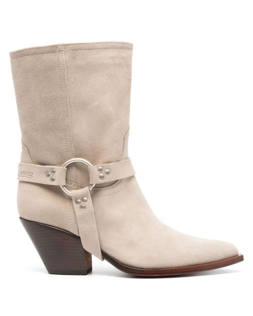 Sonora Boots Natural Atoka 70mm Suede Boots