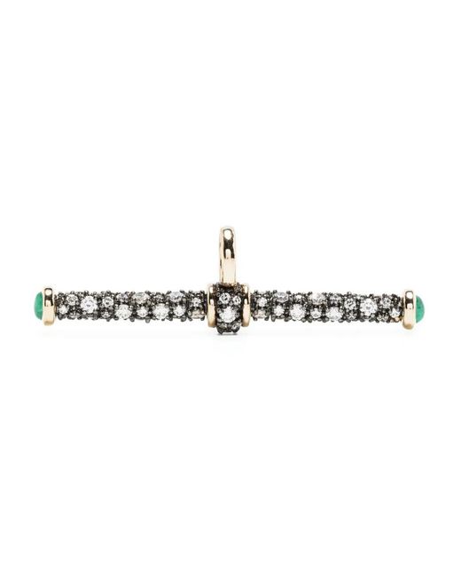 Lucy Delius Jewellery White Diamond Pavé T-Bar Pendant
