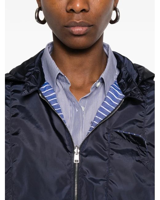 CUANTICO Blue Hooded Zip Jacket