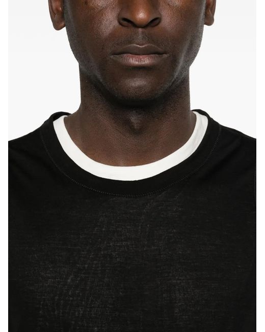 AMI Black Crew-Neck Vest for men