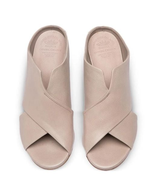 Officine Creative Pink Annie 008 Crossover Sandals