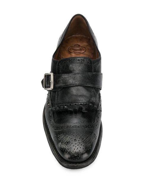 Church's Gray Shanghai Brogue Monk Shoes