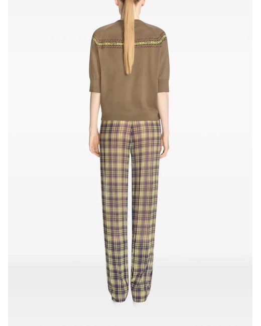 Dries Van Noten Elastische Plooibroek in het Gray