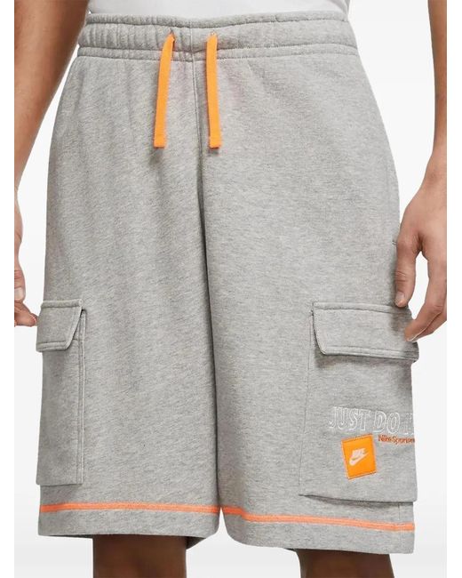 Nike Gray Woven Sportswear Shorts for men