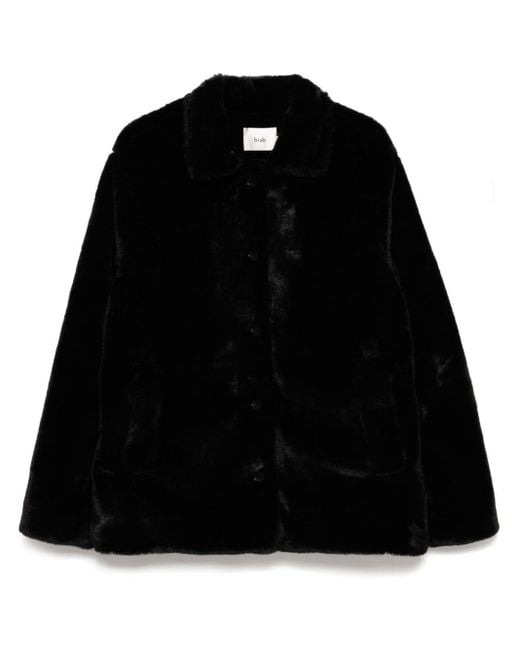 B+ AB Black Faux Fur Jacket