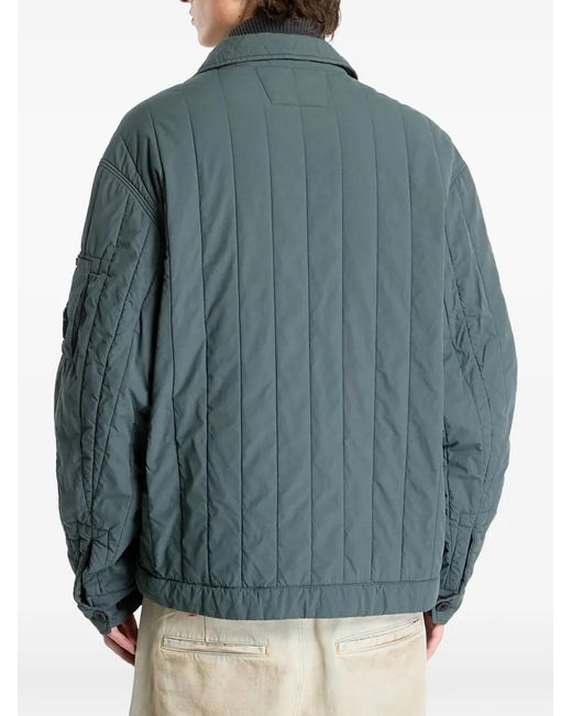C P Company Gray Gd Liner Short Quilted Padded Jacket for men
