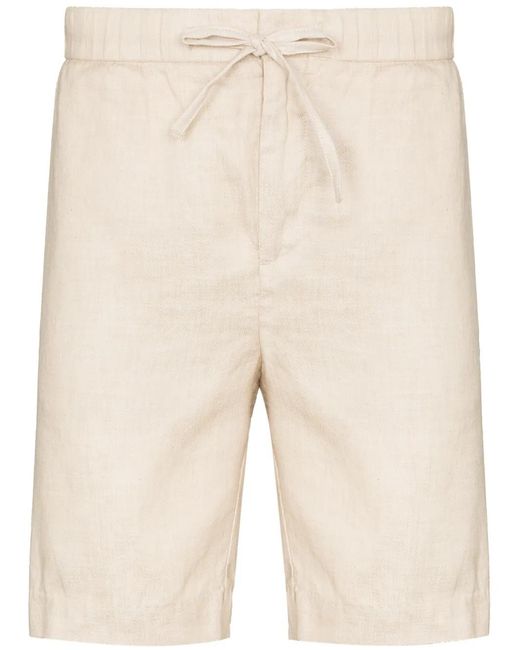 Frescobol Carioca Natural Drawstring-Waist Knee-Length Shorts for men