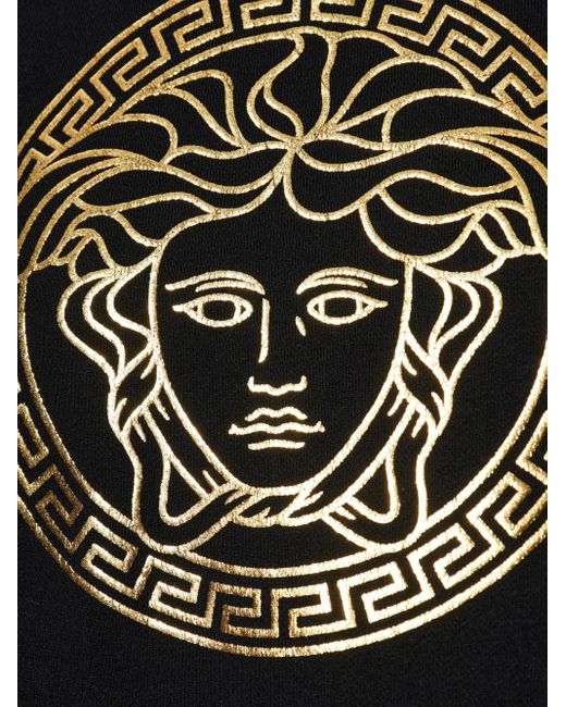 Versace Black Medusa Cotton Hoodie
