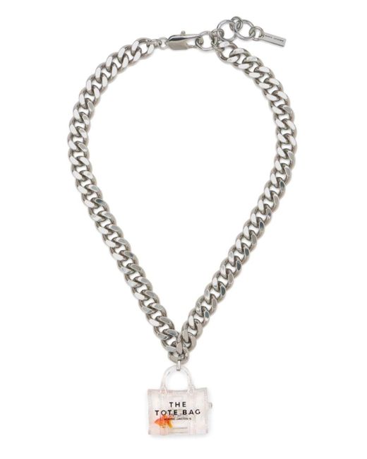 Marc Jacobs Metallic The Tote Bag Necklace