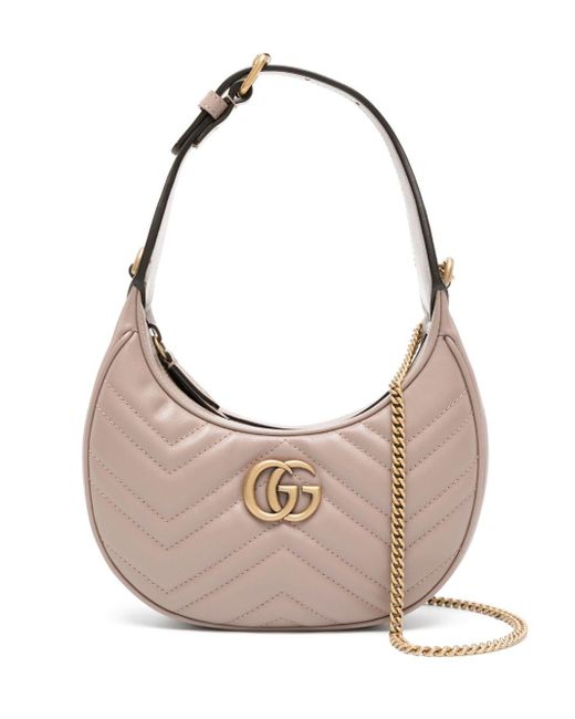 Gucci Pink Mini GG Marmont Shoulder Bag