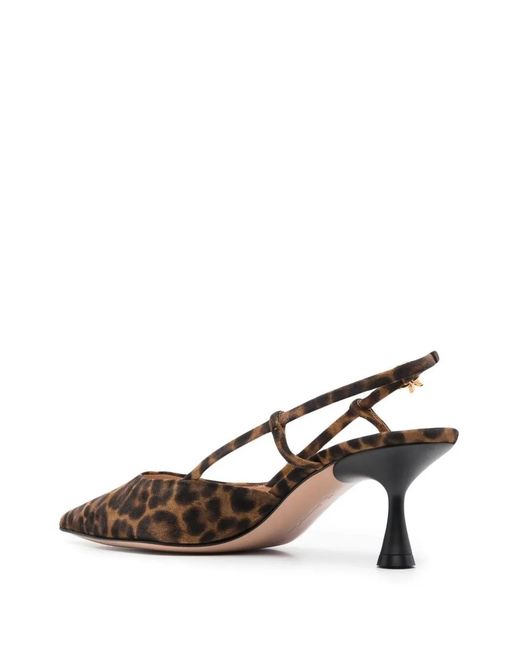 Gianvito Rossi Brown Pointed Toe Slingback Heels
