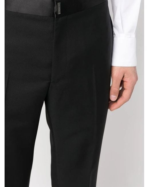 Givenchy Black Slim-Cut Tailored Trousers for men