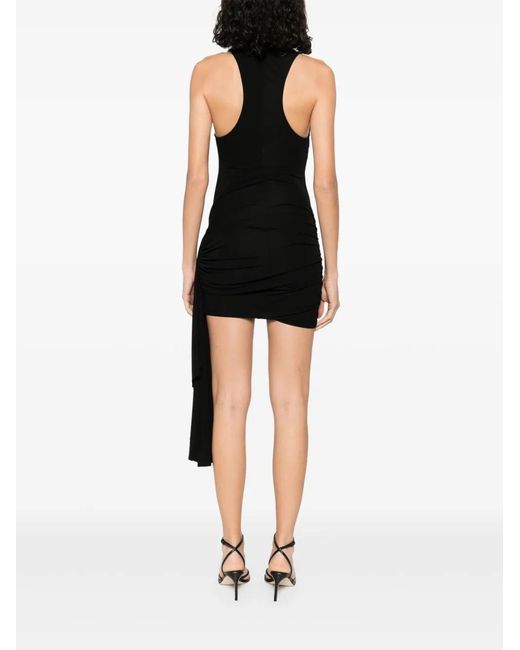 Christopher Esber Black Salacia Ruched Mini Dress