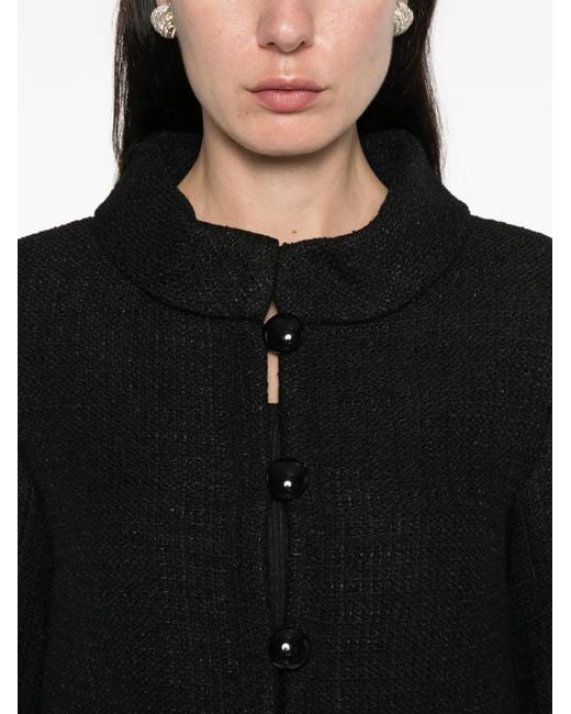 Self-Portrait Tweed Jack in het Black