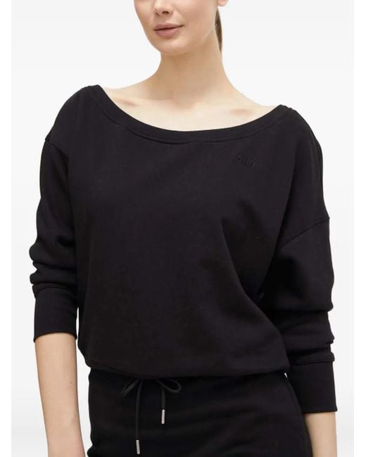 DKNY Black Drawstring Mini Dress