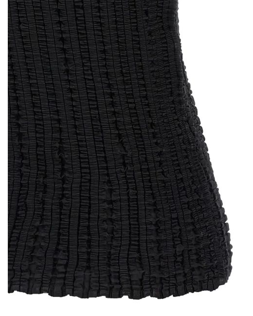 Issey Miyake Black Round-Neck Tank Top