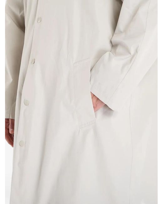 A.P.C. White Kim Single-Breasted Hooded Parka