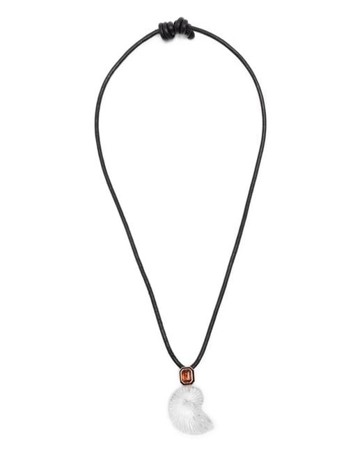 Dezso by Sara Beltran Blue 18K Rose Nautilus Necklace