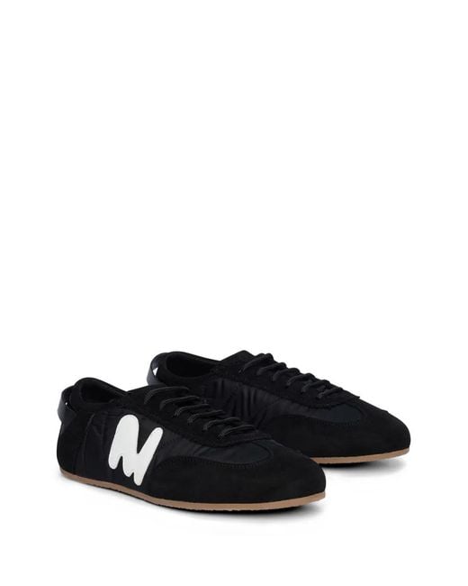 MSGM Black Logo Sneakers