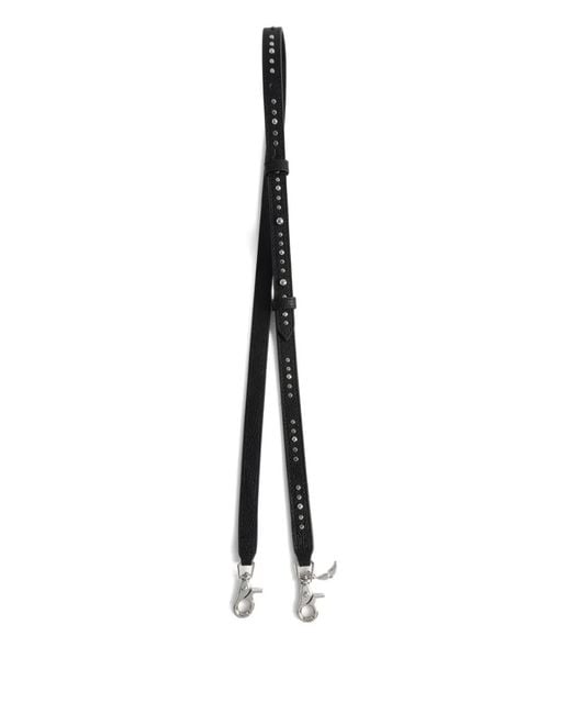 Zadig & Voltaire White Studded Leather Strap