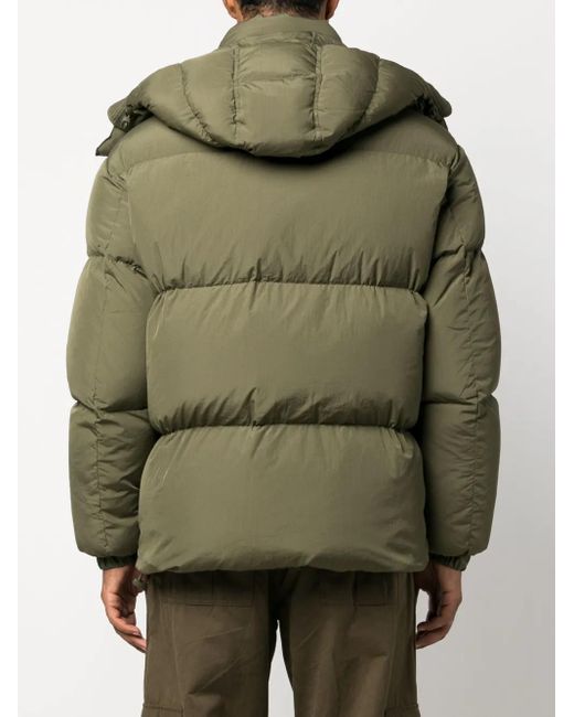 DIESEL Green W-Rolfys Padded Jacket for men
