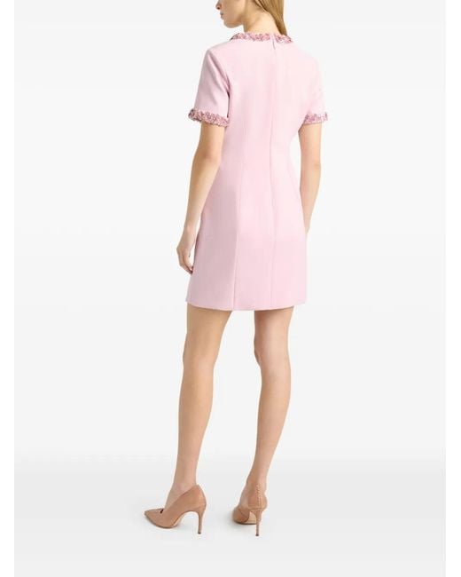 Cinq Sept Maelle Embellished Mini Dress in Pink | Lyst Cinq Sept Maelle Embellished Mini Dress in Pink | Lyst