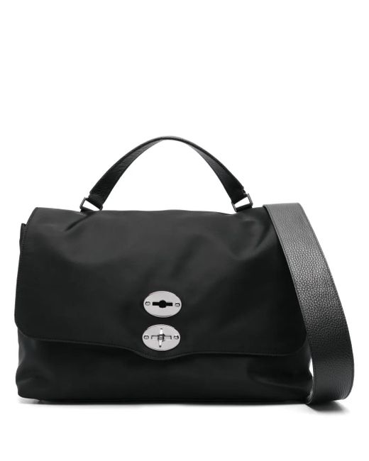 Zanellato Black Große Postina Tokyo Satchel-Tasche