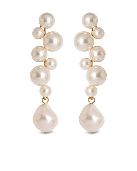 Jennifer Behr White Margaritari Earrings