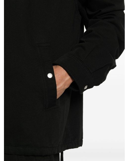 Rick Owens Twill-Jacke mit Reißverschluss in Black für Herren