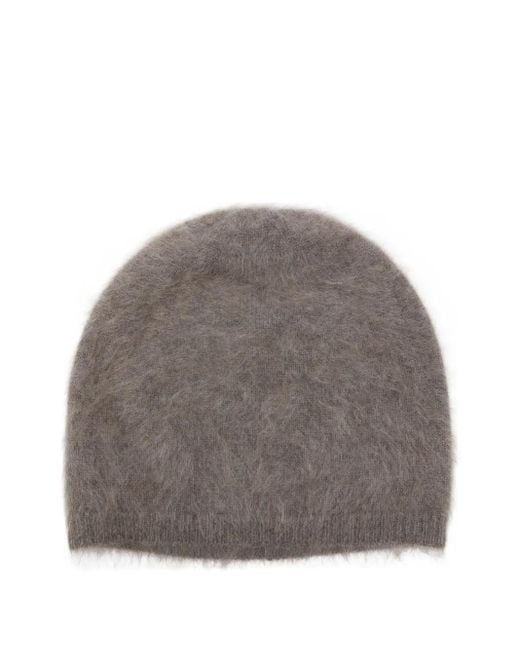 Lisa Yang Gray The Brushed Beanie Aus Mohair