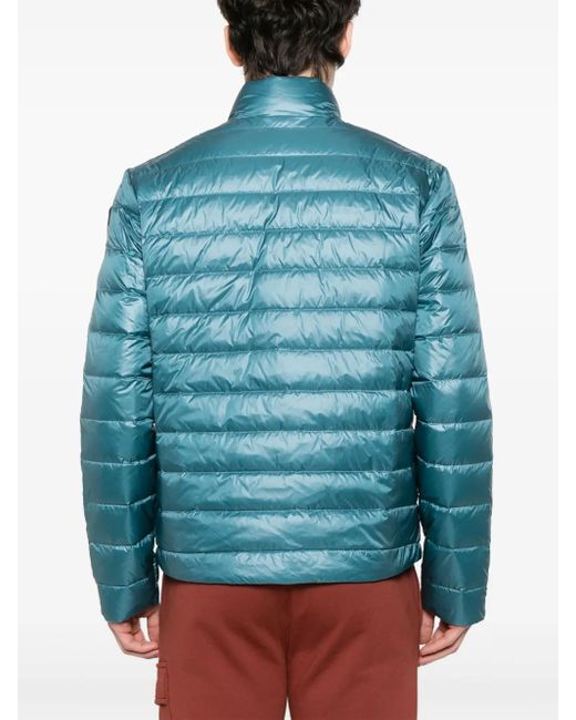 Blauer Gesteppte Jacke in Blue für Herren