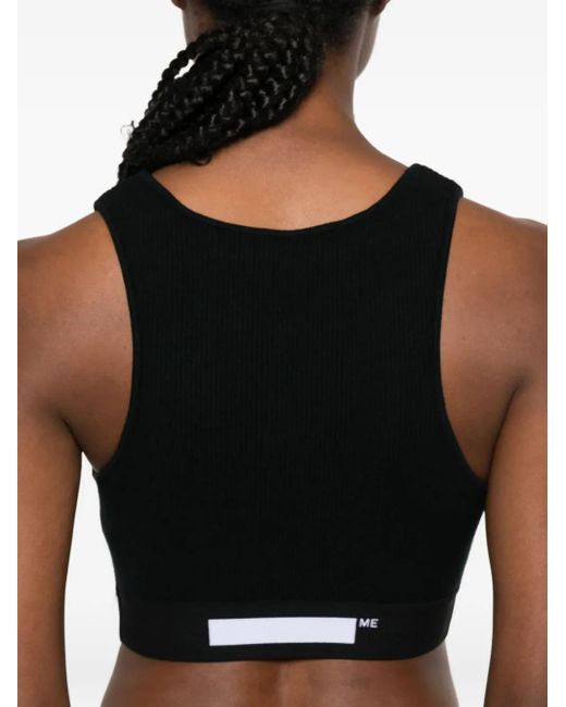 MEDEA Black Logo-Detail Tank Top