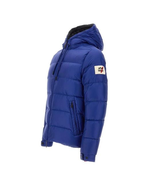 AFTER LABEL Blue Verbier Quilted Down Jacket for men