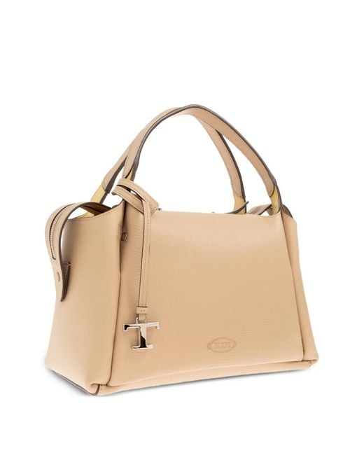 Tod's Metallic Sac À Main À Anse Sur Le Dessus