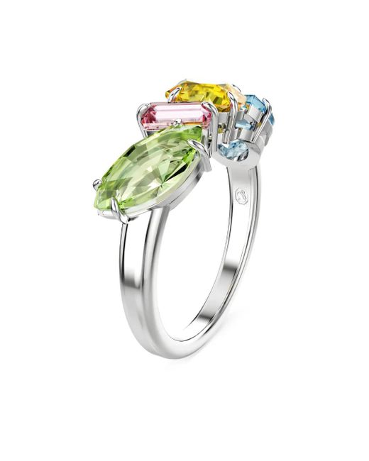 Anello Gema di Swarovski in Metallic
