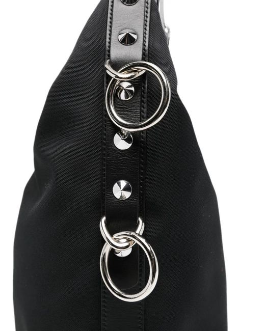 R13 Black Sac Porté Épaule À Détails De Clous Et Chaîne