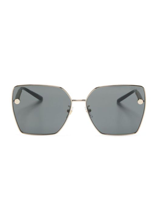 Versace Gray Oversize-frame Sunglasses