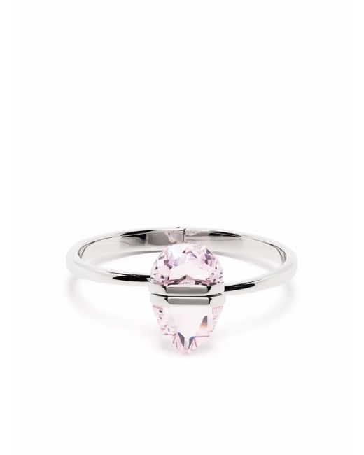 Swarovski White Lucent Crystal Bangle Bracelet