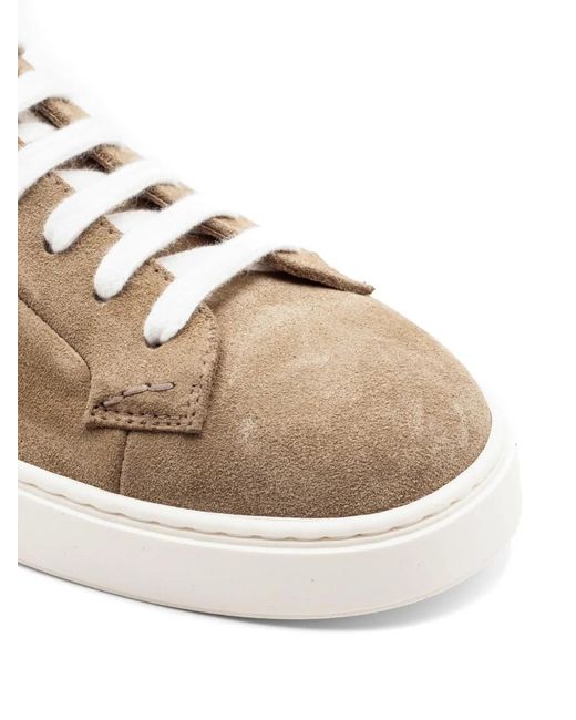 Doucal's Multicolor Suede Sneakers for men